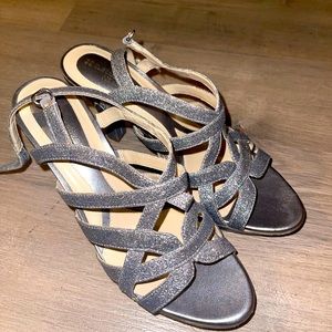 Naturalizer Delma Metallic Slingback Heels Sandals